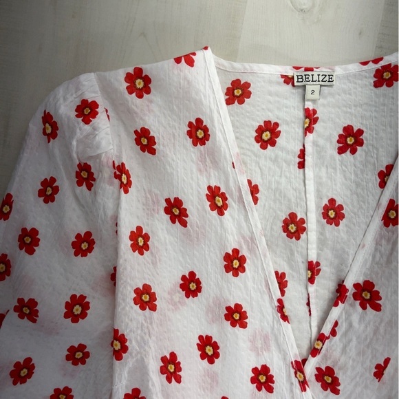 BELIZE high end wrap floral dress boho casual revolve shopbop 4 6 S - Picture 4 of 10